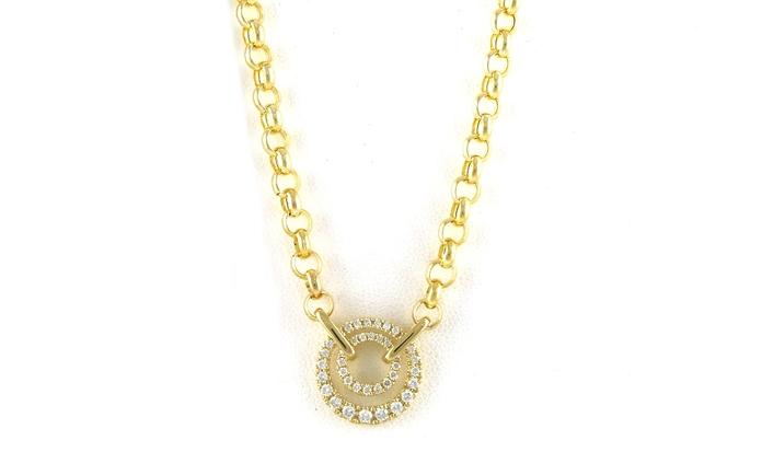 content/products/Pave Double Circle Rolor Chain Diamond Necklace (0.32ctw TWT)