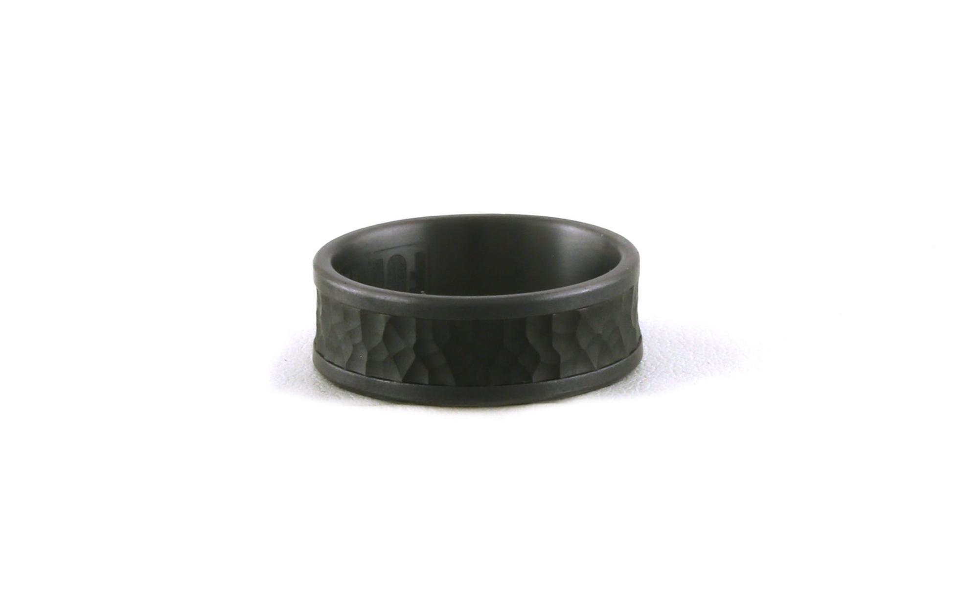 8mm Straight Edge Wedding Band in Gray Tantalum (Sz 10)