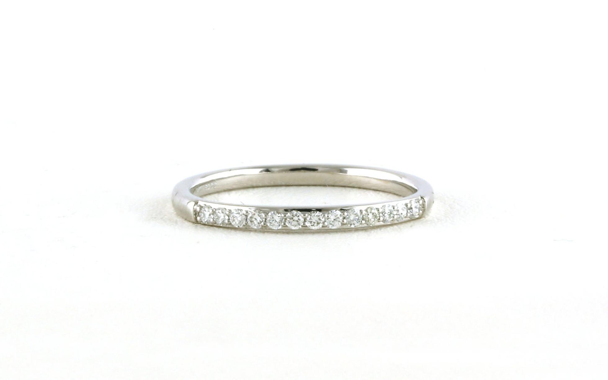 13-Stone Prong-Set Diamond Anniversary Wedding Band in White Gold (0.14cts TWT)
