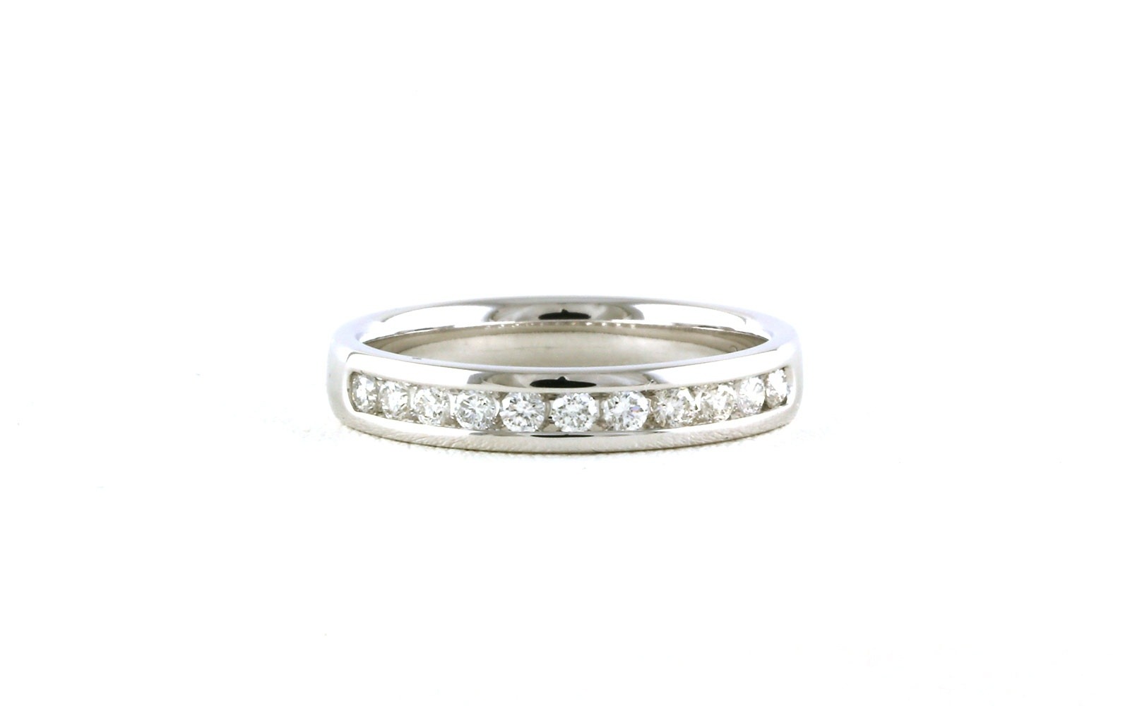 11-Stone Channel-Set Diamond Wedding Band in White Gold (0.33ctw TWT)