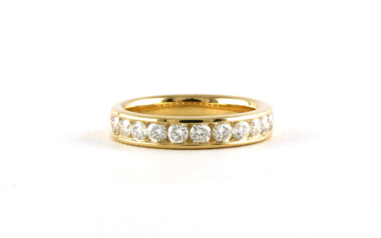 11-Stone Channel-Set Diamond Wedding Band in Yellow Gold (0.75ctw TWT)