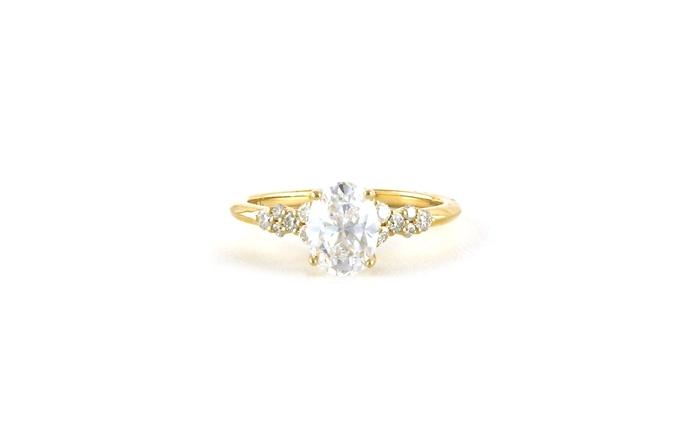 content/products/4-Prong Oval Center with Cluster Sides and Pave Diamonds ring in Yellow Gold (1.33ctw TWT)