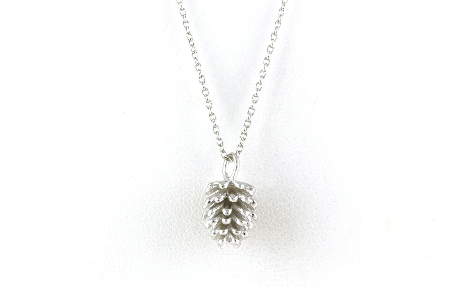 Pinecone Necklace in Sterling Silver