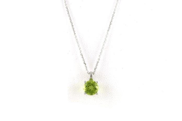 content/products/Peridot Solitaire Necklace in White Gold (1.00ct)