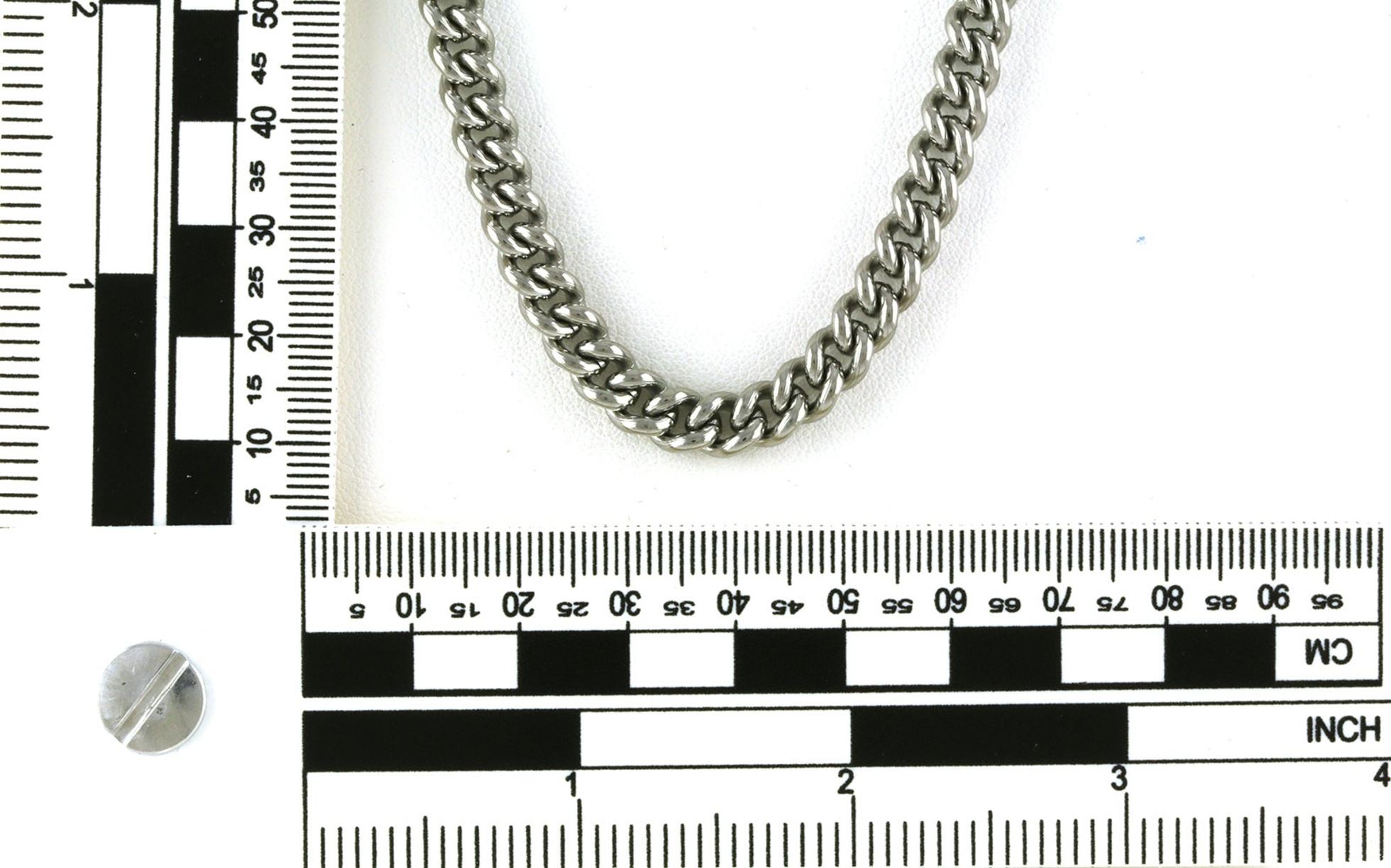 Men's 6.3mm Curb Chain in Stainless Steel