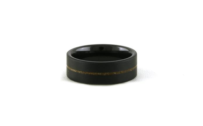 content/products/Brown Dinosaur Bone Inlay Flat Sandblast Wedding Band in Black Ceramic