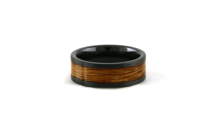 content/products/Black Ceramic with Rye Stone Inlay Flat Wedding Band