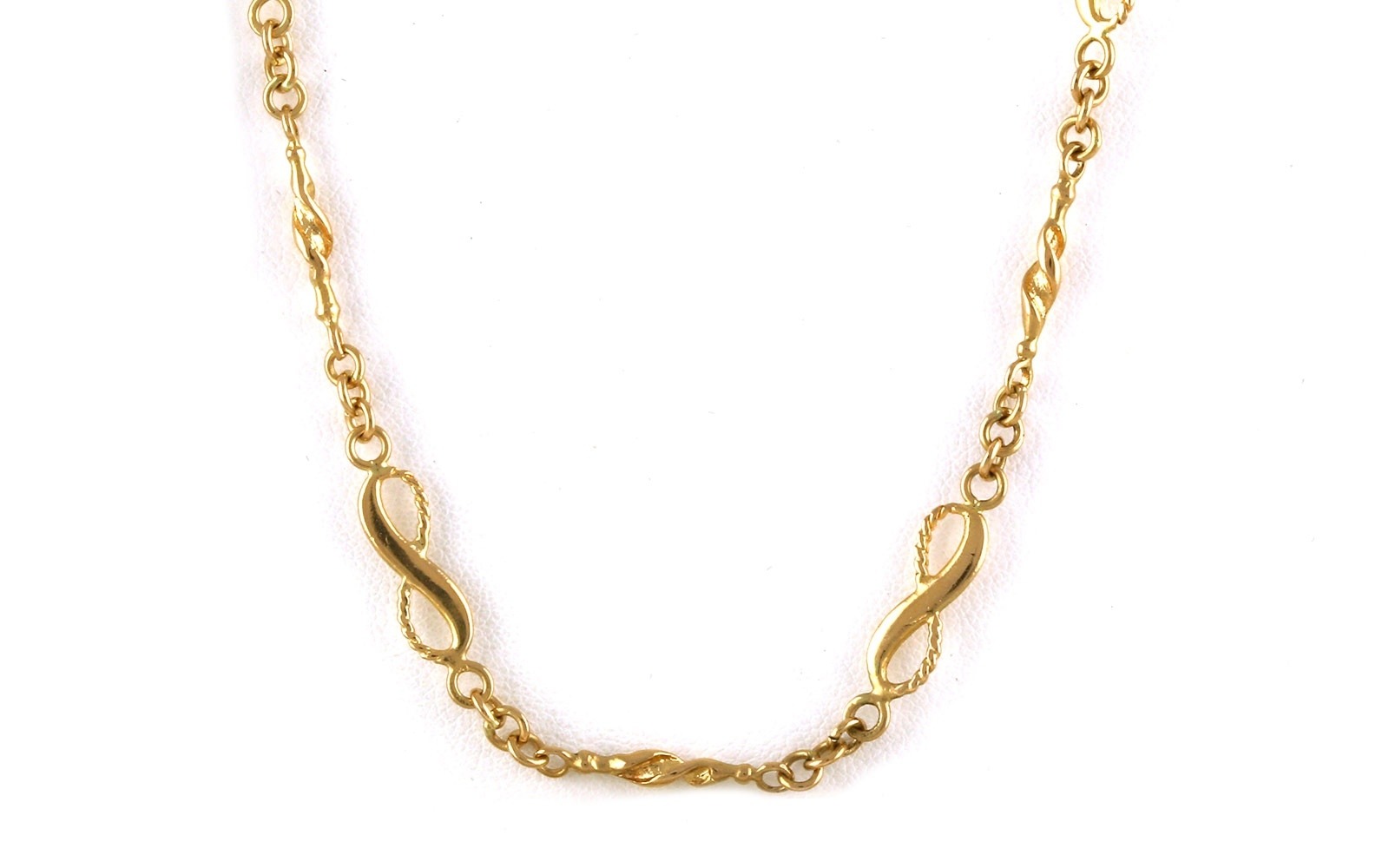 Estate Piece: Infinity Twist Chain in Yellow Gold