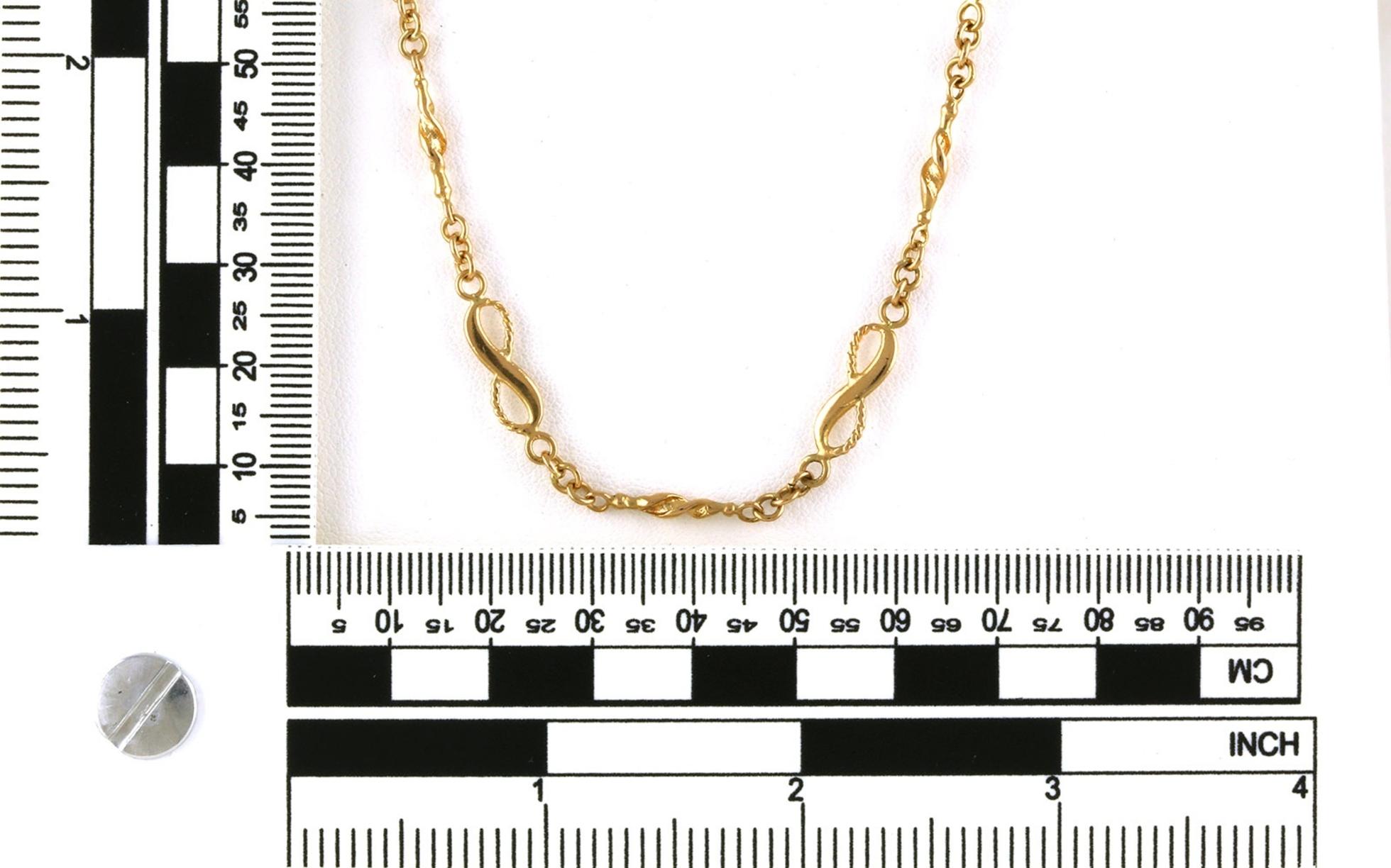 Estate Piece: Infinity Twist Chain in Yellow Gold scale