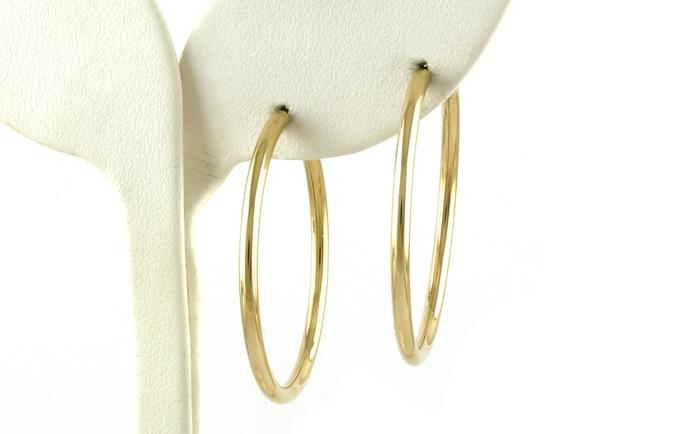 content/products/Estate Piece: Hollow Endless Hoop Earrings in Yellow Gold