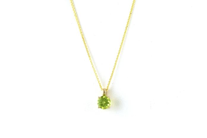 content/products/Peridot Solitaire Necklace in Yellow Gold (0.91ct)