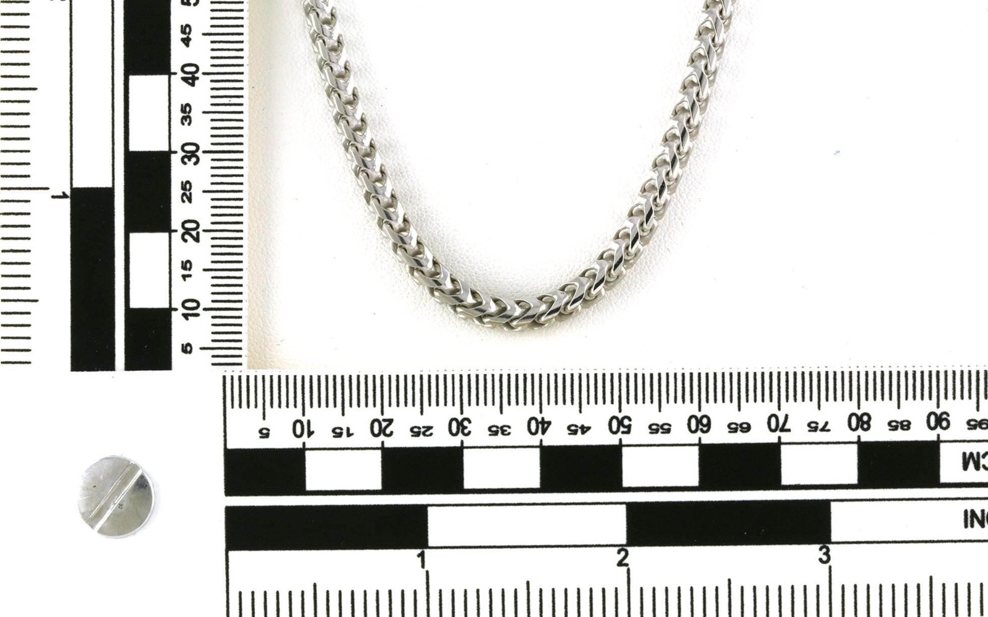 Franco Chain in Sterling Silver scale