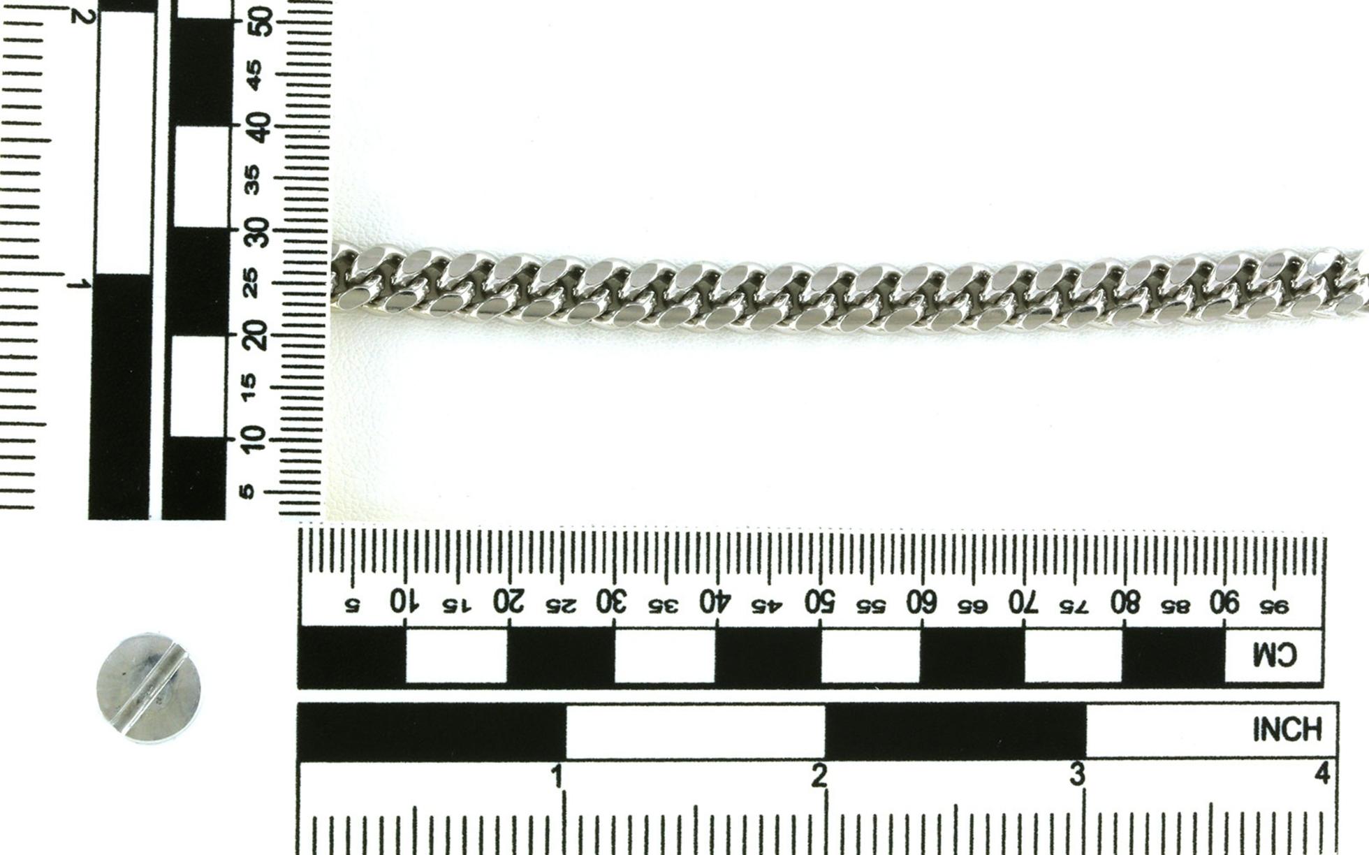 Miami Cuban Bracelet in Sterling Silver scale