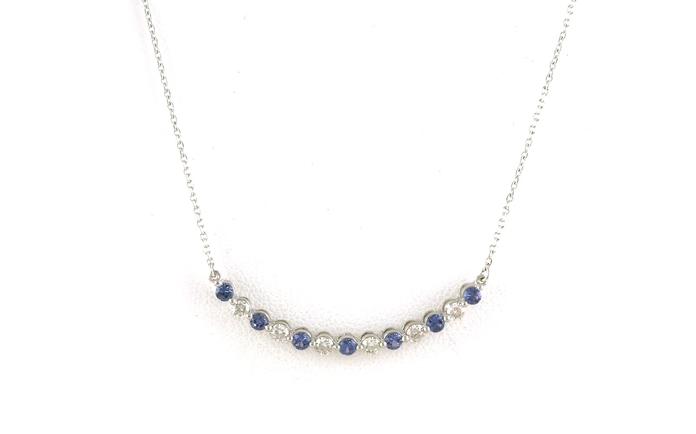 content/products/Single Share-Prong Curved Bar Montana Yogo Sapphire & Diamond Necklace in White Gold
