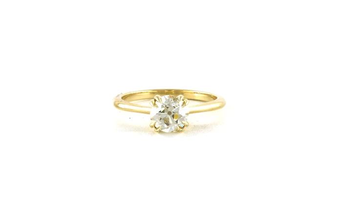 content/products/Old Mine Cut Diamond Solitaire Ring in Yellow Gold (1.18ct)