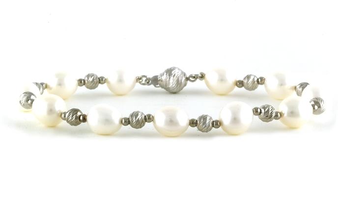 content/products/Hollow Brilliance Bead State Bracelet with Potato Pearls in Sterling Silver