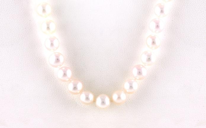 content/products/Estate Piece: Fresh Water Pearl Knotted Single Strand Necklace in Yellow Gold