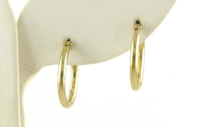 content/products/Hollow Hoop Earrings in Yellow Gold