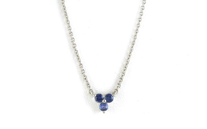 content/products/3-Stone Cluster Split Chain Montana Yogo Necklace in White Gold (0.37cts TWT)