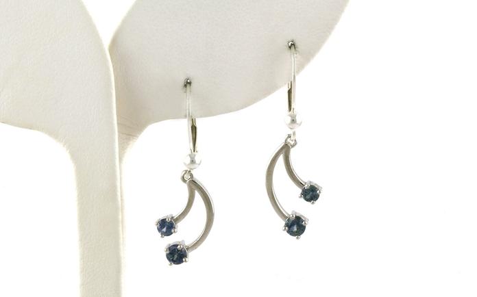 content/products/Montana Sapphire Double Dangle Leverback Earrings in Sterling Silver (0.60cts TWT)