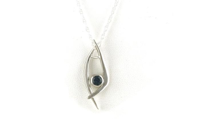 content/products/Montana Sapphire Modern Criss-Cross Necklace in Sterling Silver (0.28ct)