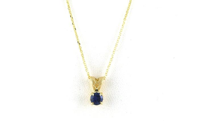 content/products/Montana Yogo Sapphire Solitaire Necklace in Yellow Gold (0.38ct)
