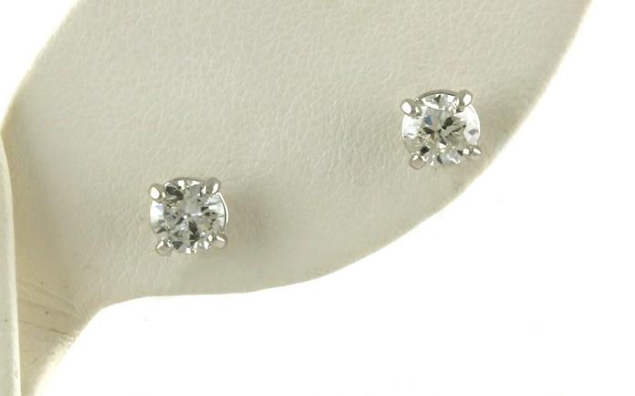 content/products/Diamond 4-Claw Prong Earrings in White Gold (0.98cts TWT)
