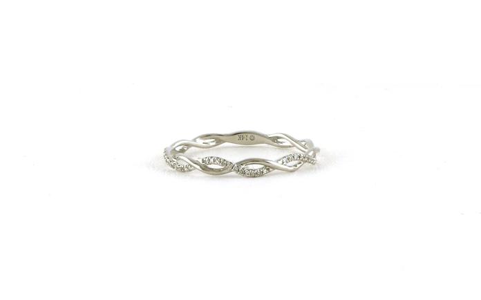 content/products/Diamond Pave Twist Thin Band in White Gold (0.06cts TWT)