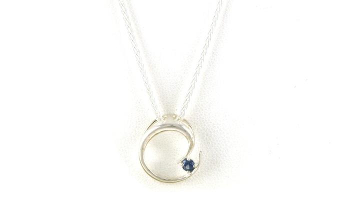 content/products/Montana Sapphire Swirl Necklace in Sterling Silver (0.12ct)