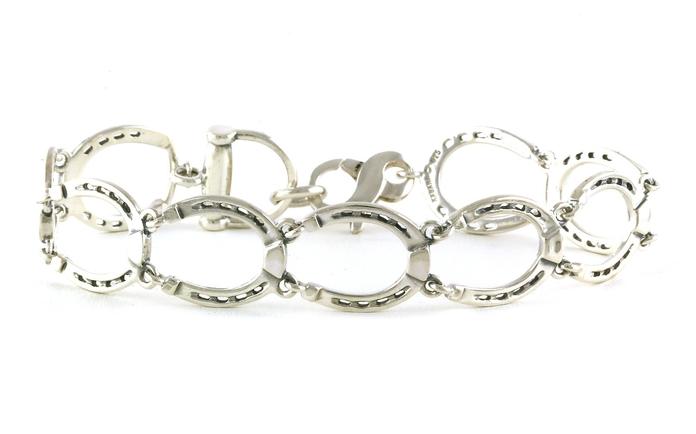 content/products/Estate Piece: Kabana Horseshoe Link Bracelet in Sterling Silver