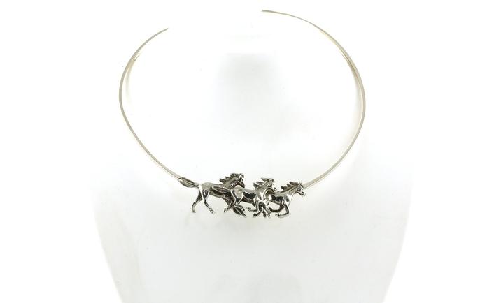 content/products/Estate Piece: Kabana Running Horse Collar Necklace in Sterling Silver