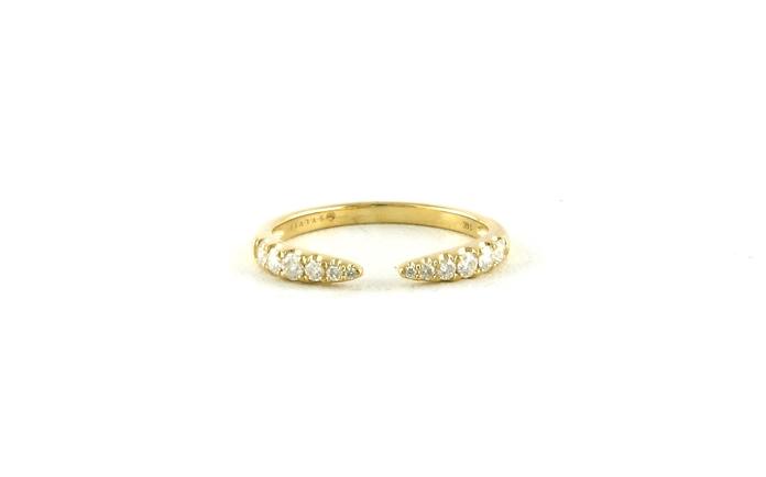 content/products/Diamond Tapered Open Space Wedding Band in Yellow Gold (0.29cts TWT)