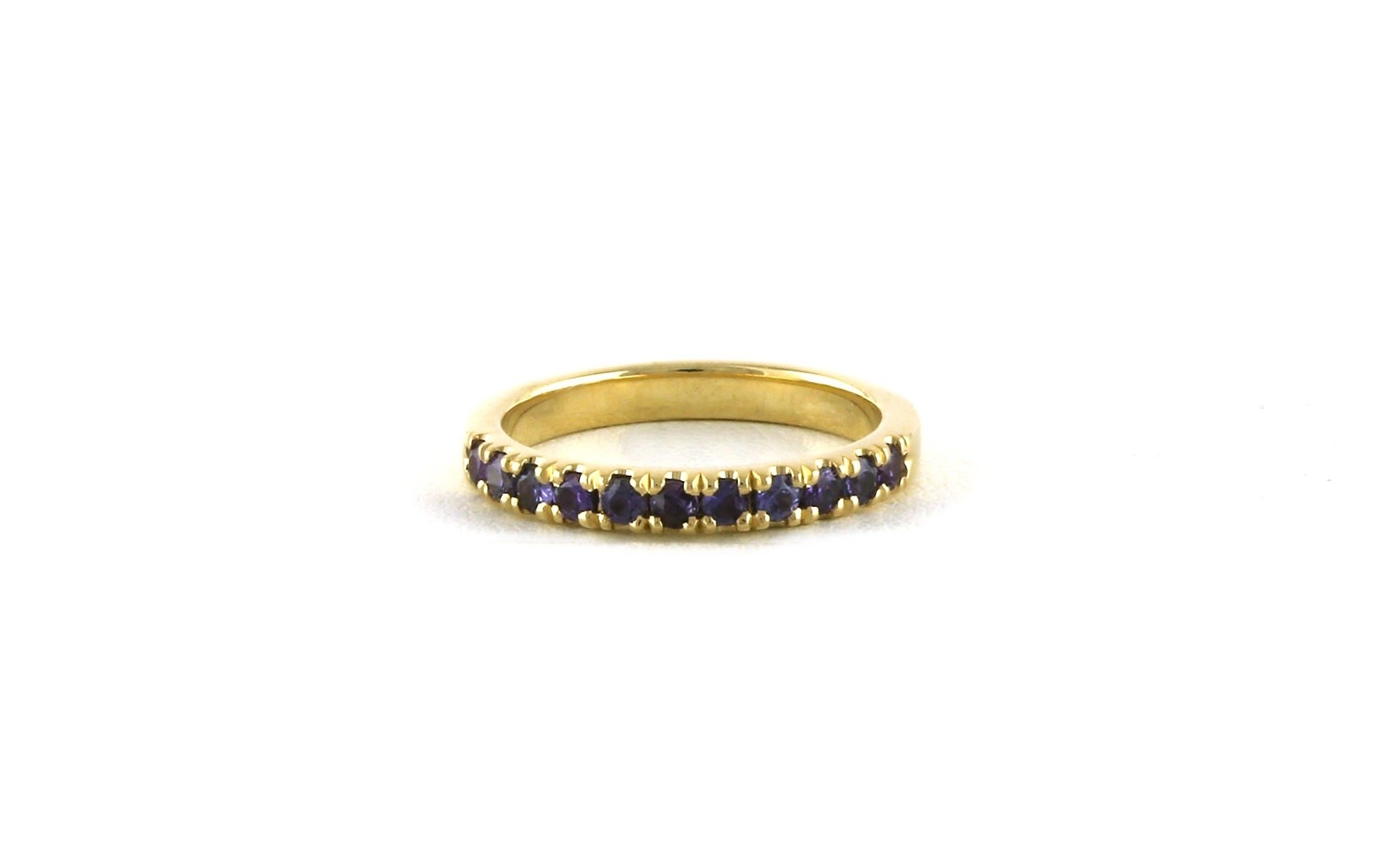 Huckleberry Sapphire 11-stone U-cup Band in Yellow Gold (0.53cts TWT)