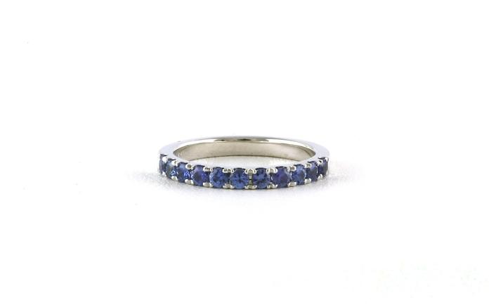content/products/Montana Yogo Sapphire 11-Stone U-Cup Band in White Gold (0.64cts TWT)