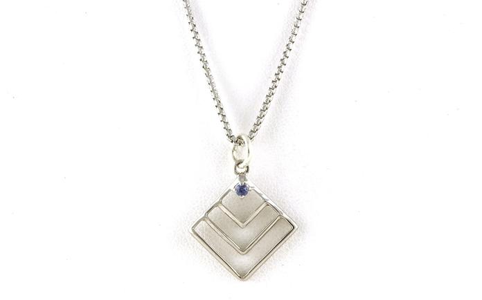 content/products/Montana Yogo Sapphire Square Inside Necklace in Sterling Silver (0.04ct)