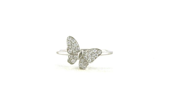content/products/Estate Piece: Diamond Butterfly Fashion Ring in White Gold (0.20cts TWT)
