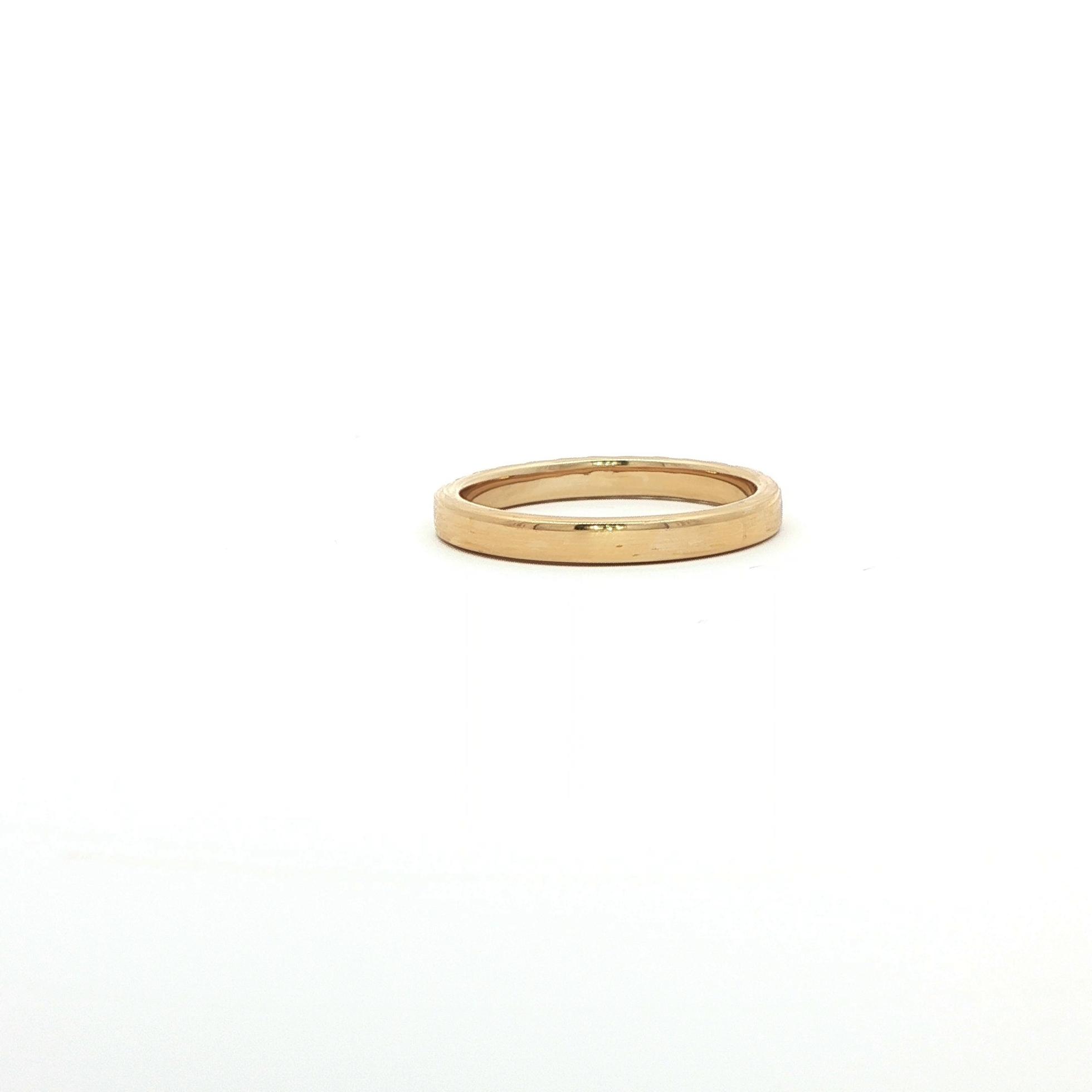 Montana Yogo Sapphire 11-Stone U-Cup Band in Yellow Gold (0.30cts TWT) back