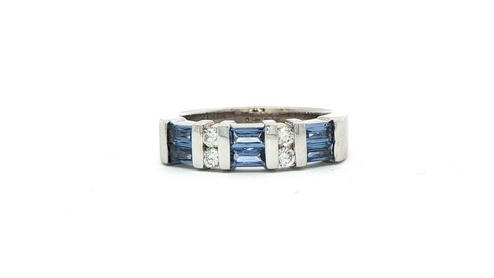 content/products/Two-Row Bar Setting Montana Yogo Sapphire and Diamond Ring in White Gold (0.91cts TWT)