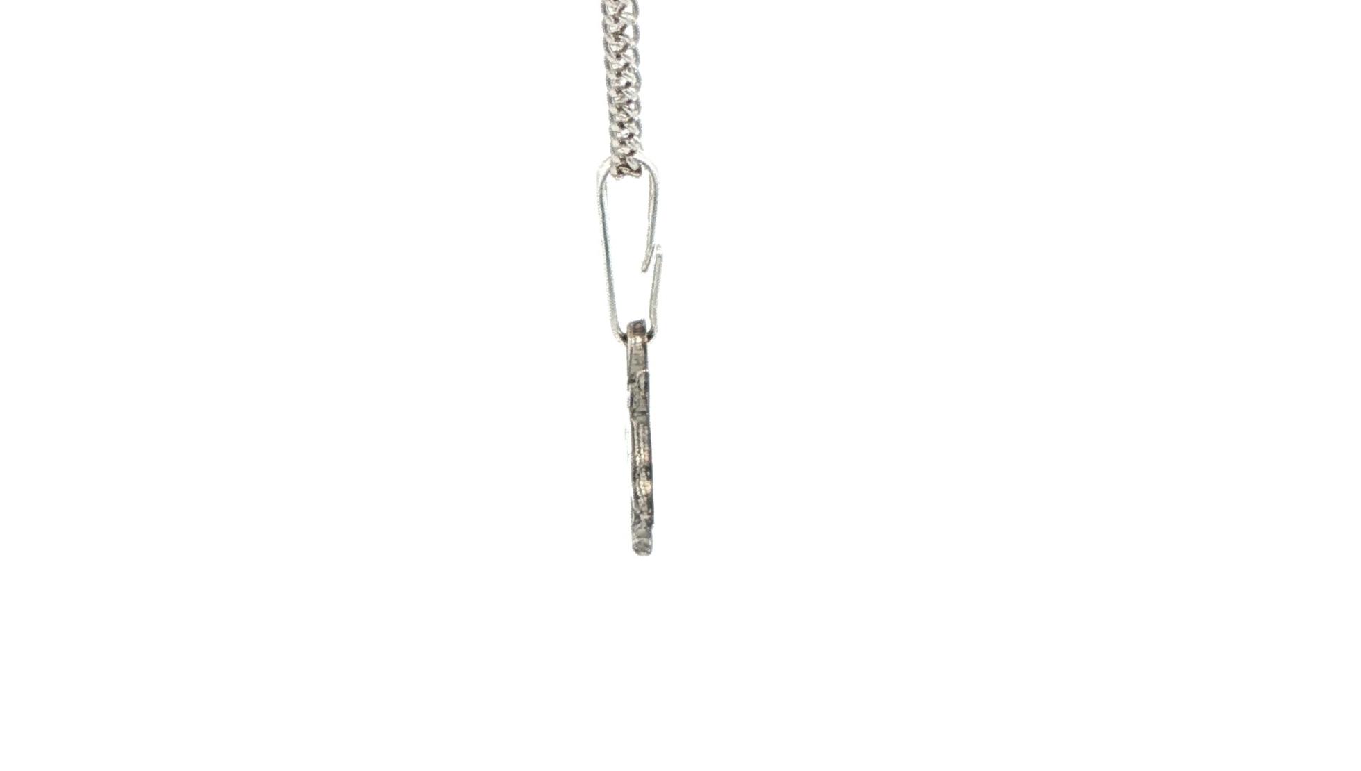 Small Bobcat Necklace in Sterling Silver side