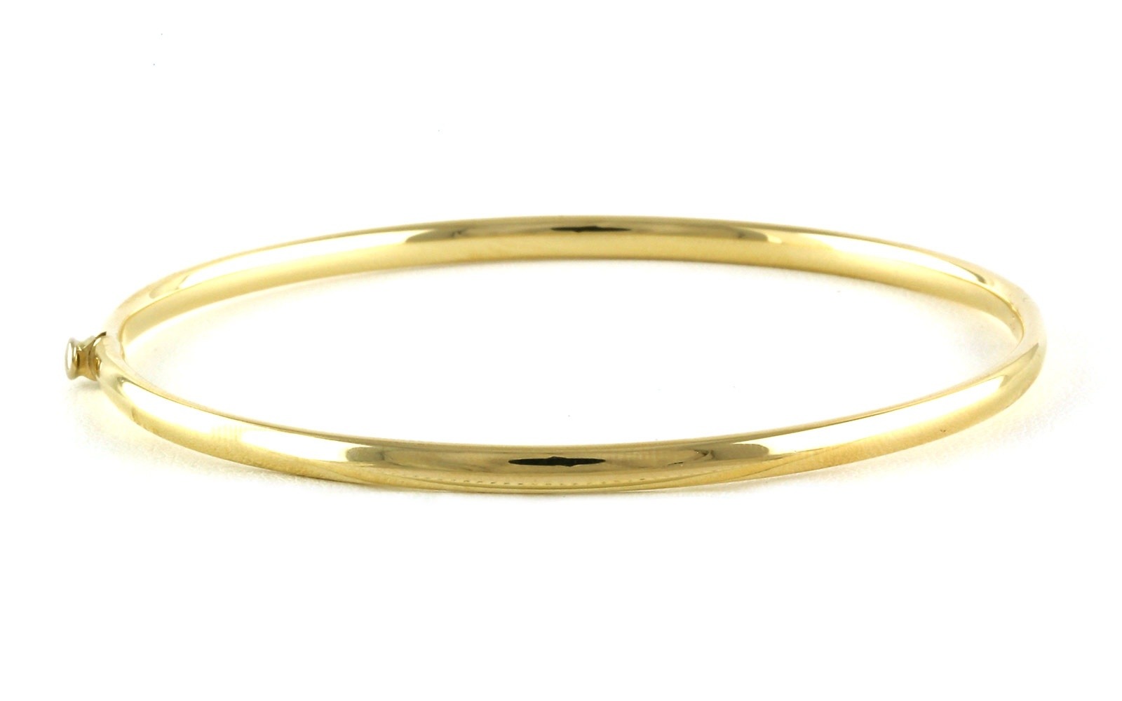 Hinged Bangle Bracelet in Yellow Gold