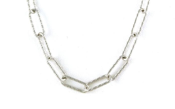 content/products/Textured Paperclip Style Link Chain in Sterling Silver