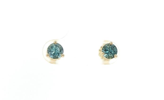content/products/3-Prong Basket-Set Montana Sapphire Stud Earrings in Yellow Gold (1.18cts TWT)