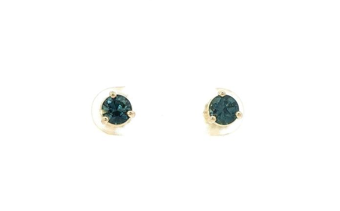content/products/3-Prong Basket-Set Montana Sapphire Stud Earrings in Yellow Gold (1.01cts TWT)