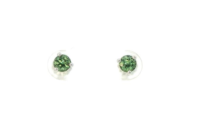 content/products/3-Prong Basket-Set Green Montana Sapphires Stud Earrings in White Gold (0.81cts TWT)
