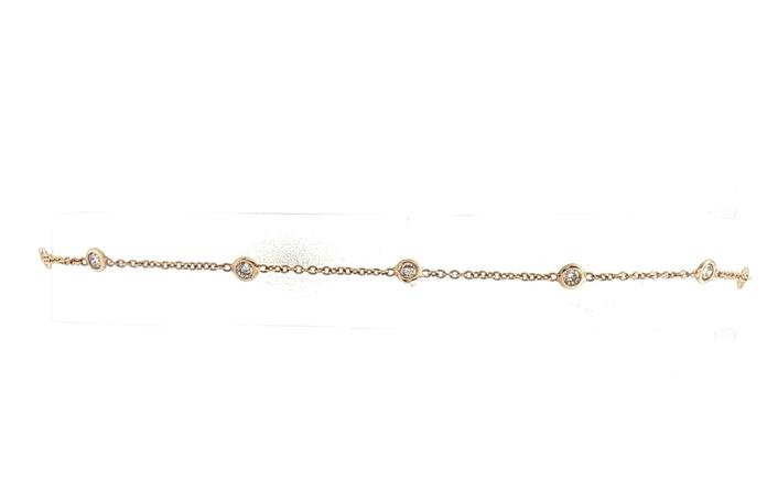 content/products/9-Stone Diamond Station Bracelet in Yellow Gold (0.25cts TWT)