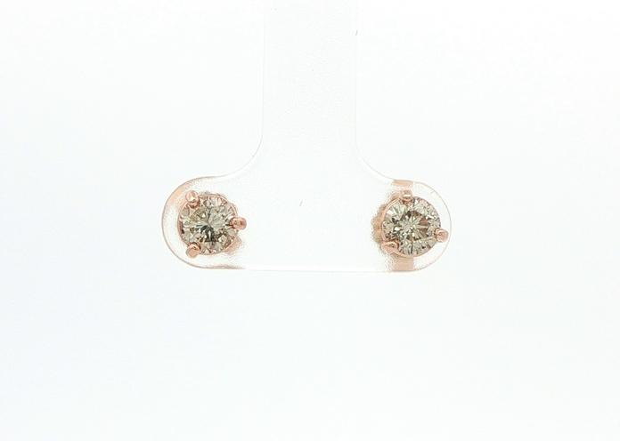content/products/3-Prong Diamond Stud Earrings in Rose Gold (0.99cts TWT)