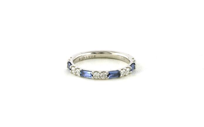content/products/Alternating Montana Yogo Sapphire and Diamond Ring in White Gold (0.75cts TWT)