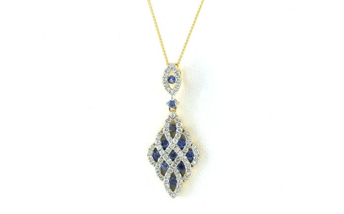 content/products/Woven Grid Montana Yogo Sapphire and Diamond Necklace in Yellow Gold (1.47cts TWT)
