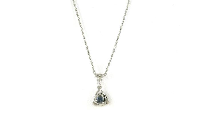 content/products/Triangular Drop Montana Sapphire Necklace in Sterling Silver (0.20ct)