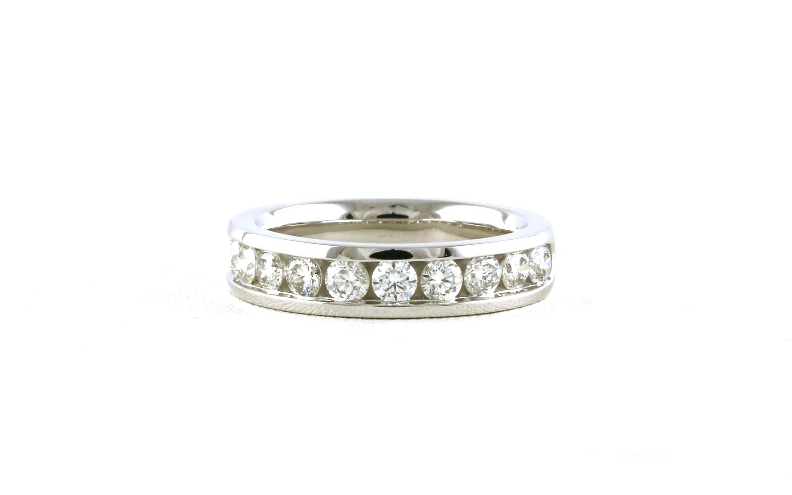 11-Stone Channel-Set Diamond Ring in White Gold (1.00cts TWT)